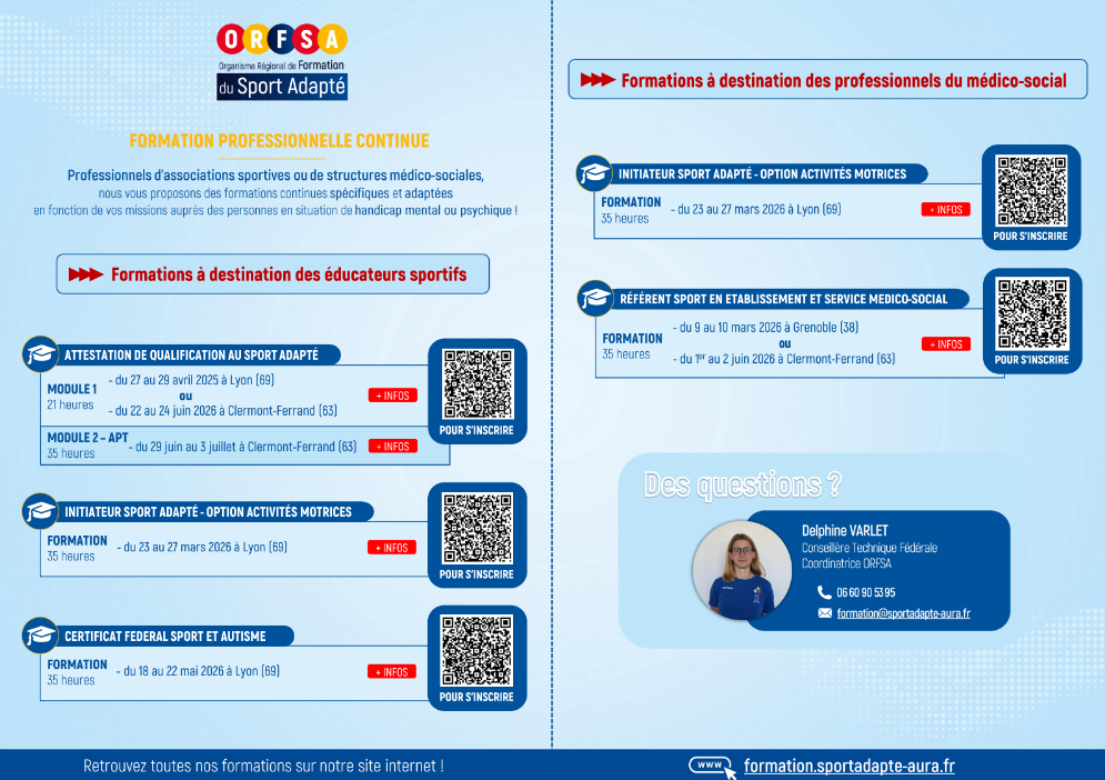 Organisme Régional de Formation Sport Adapté