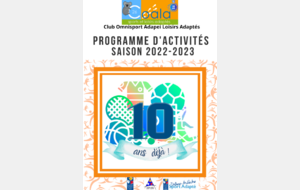 Programme d'activité 2022-2023